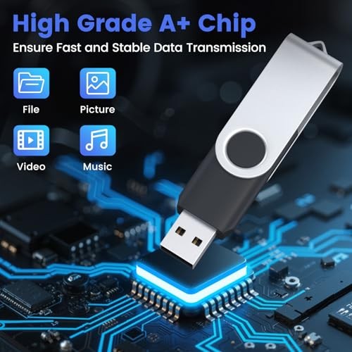 USB Flash Drive USB 2.0 Thumb Drives Bulk Memory Sticks Pendrives 8GB 50 Pack - Afbeelding 6 van 7