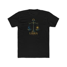 Libra Zodiac Tee - Unisex Crew Shirt for Astrology Fans, Horoscope. Up to 5XL