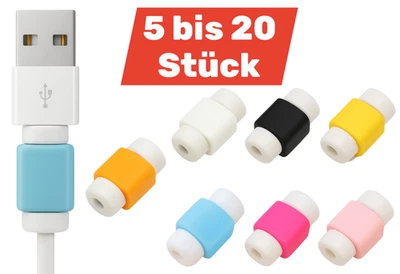 MARKENLOS 5–20x Knickschutz Ladekabel Kabelbruch Kabelschutz iPhone Samsung USB Schutz Set