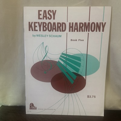 Easy Keyboard Harmony Book Five Wesley Schaum VTG New Old Stock
