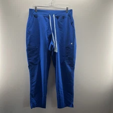 Figs Scrubs Women’s Size Large HW Yola Cargo Blue Scrubs