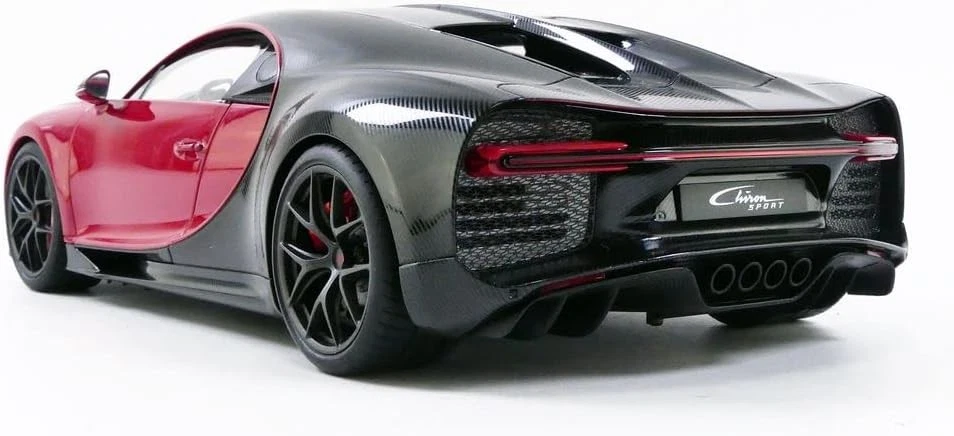 AUTOart 1/18 Bugatti Shillong Sport 2019 Red / Carbon Black 70996 - Image 4 of 4