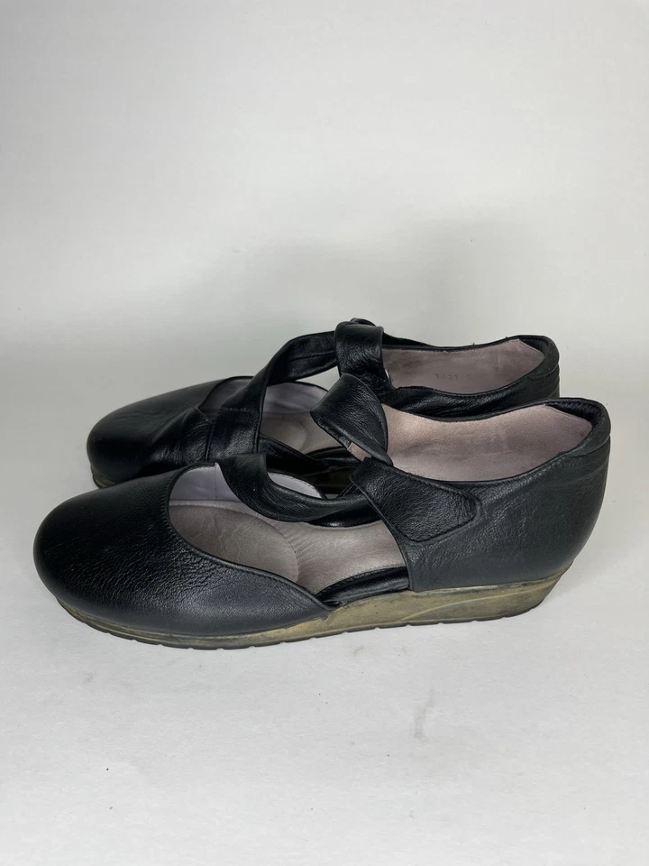 Beautifeel Mujer Zapatos Maryjanes Tacón Cuña Mujer Talla 38 EE. UU. 7 Cuero Negro Foto 3 de 4
