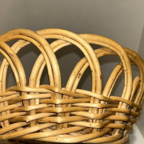 Geflochtener Rattan Korb Bauernhaus Boho 13" Herzstück - Bild 5 von 7