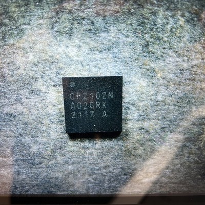 1x CP2102N-A02-GQFN20 Marking: CP2102N USB Brücke, USB zu UART USB 2.0 UART