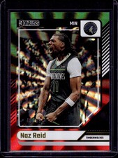 2024-25 Donruss Naz Reid (Holo Red & Green Laser) #121 Timberwolves #49/99 (CB)