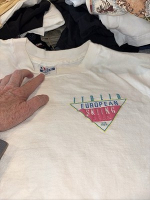 Haines Beefy Tshirt Italia European Skiing A.S.S.N