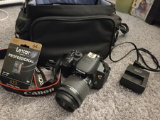 Canon EOS Rebel T5i DSLR Camera Kit 18-55mm  70-300mm Lenses, 64GB Card, Bag