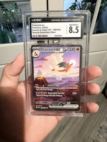 2023 Pokemon Scarlet & Violet 151 Special Illustration Rare Charizard ex CGC 8.5