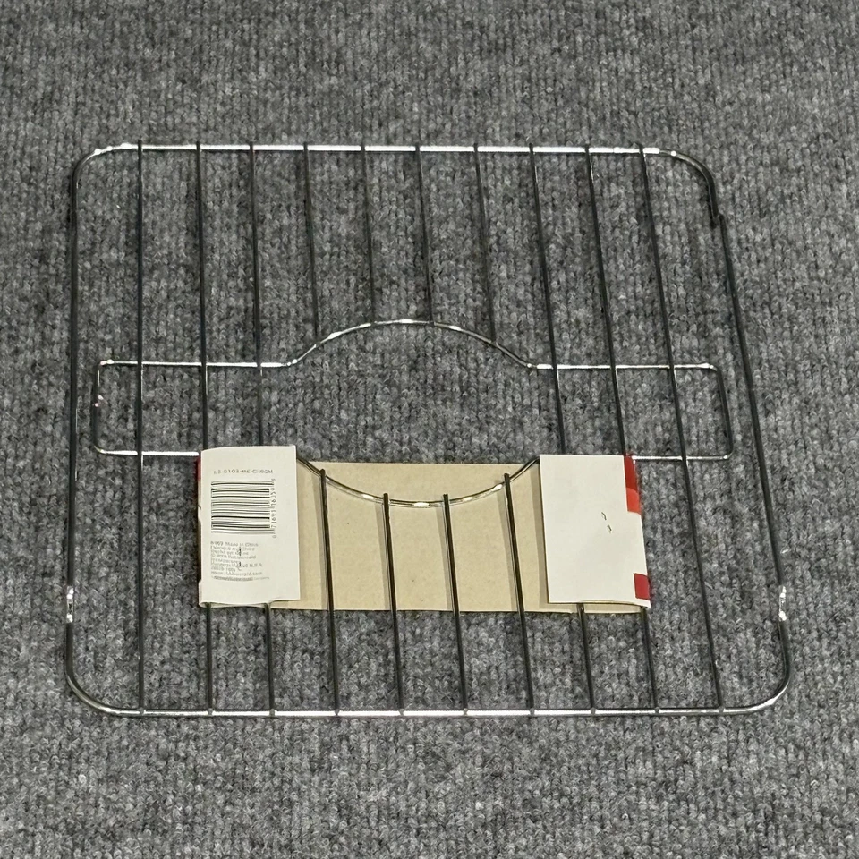 Rubbermaid Small Sink Rack Chrome Wire Kitchen Dish Drainer Grid Protector 6103 - Image 2 of 4