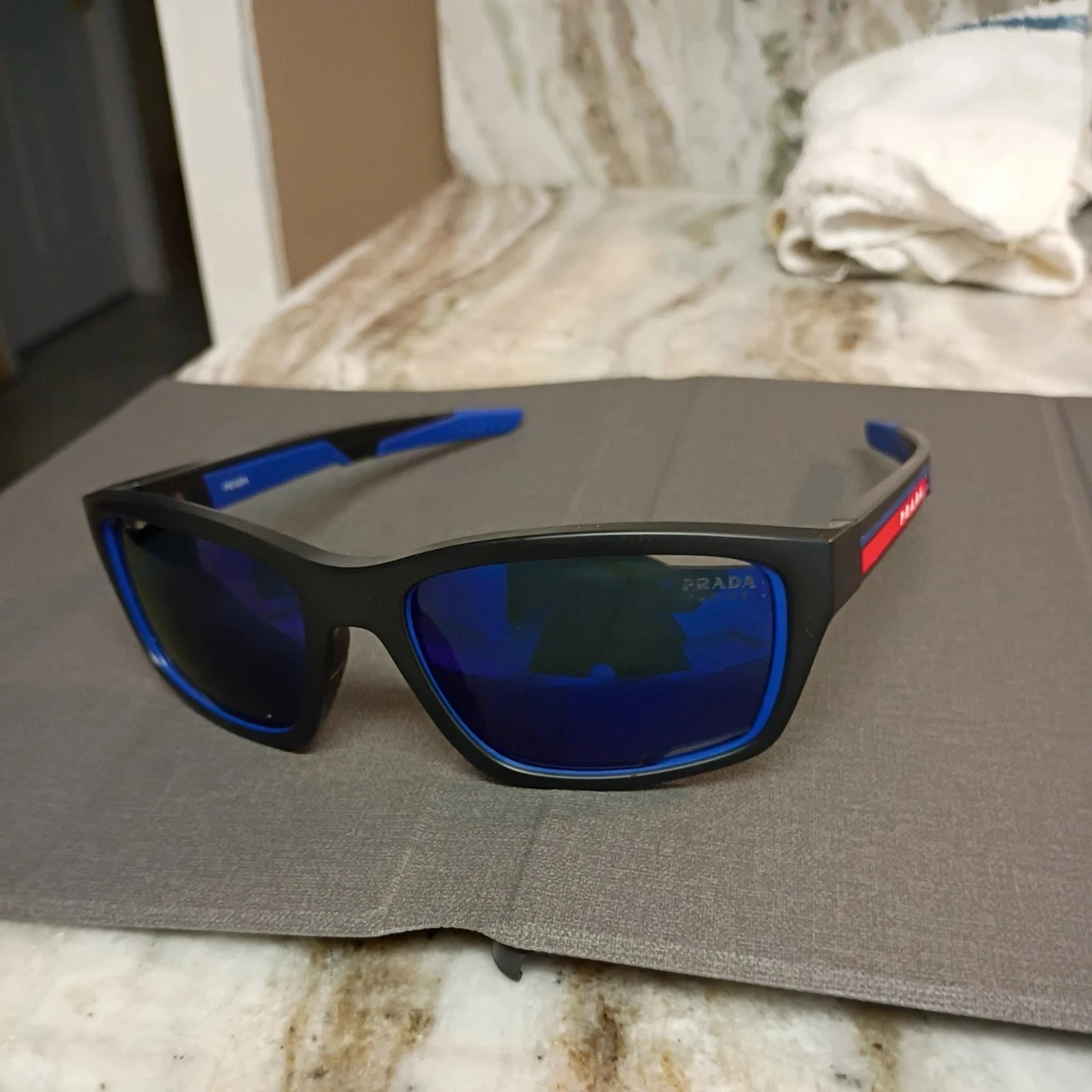 Blue PRADA Sunglasses for Men for sale | eBay
