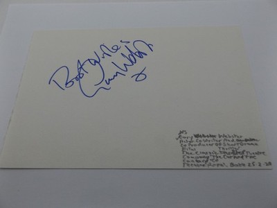 8'' x 5,5'' AUTOGRAMM BUCHSEITE SIGNIERT VON GARY WEBSTER - RAY DALEY MINDER