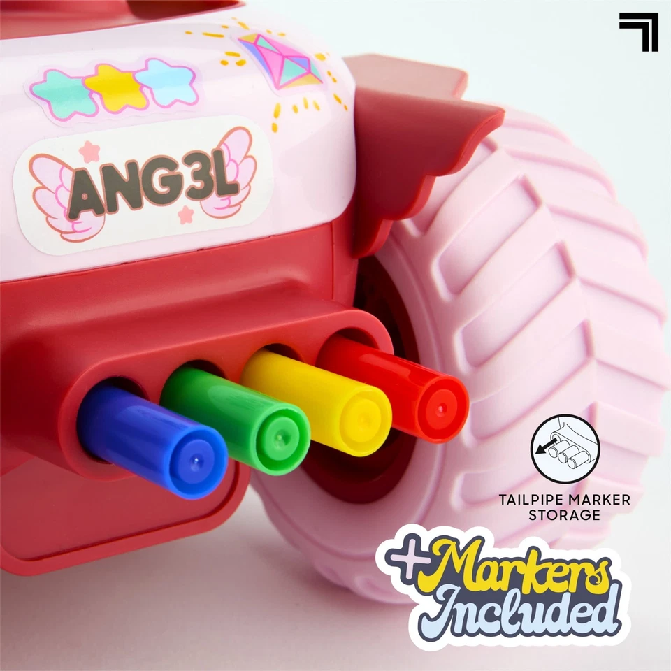 Sharper Image® Pixie Cruiser Doodle, Customizable RC Car with Markers FAST SHIP - Image 3 of 4