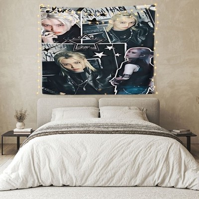 SKZ Printed Pattern Design Tapestry, Wall Hanging - Polyester Fiber Tapestry - H