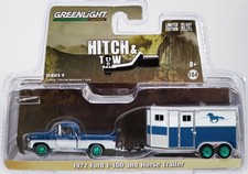 Greenlight Ford F-100 Pick-up 1972 With Horse Trailer 1:64 32090