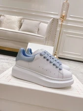 Alexander McQueen Sneakers Jelly Blue Men's Little White Shoes free shipping