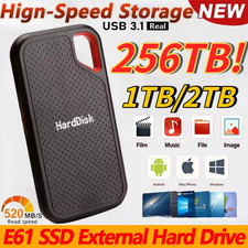 Portable SSD Drive 1TB High Speed Hard Drive 2TB/4TB External Hard Disk Type