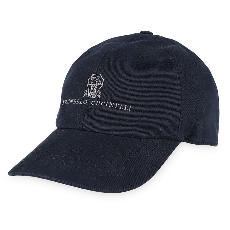 Brunello Cucinelli Men's Logo Cotton Baseball Cap 151916395