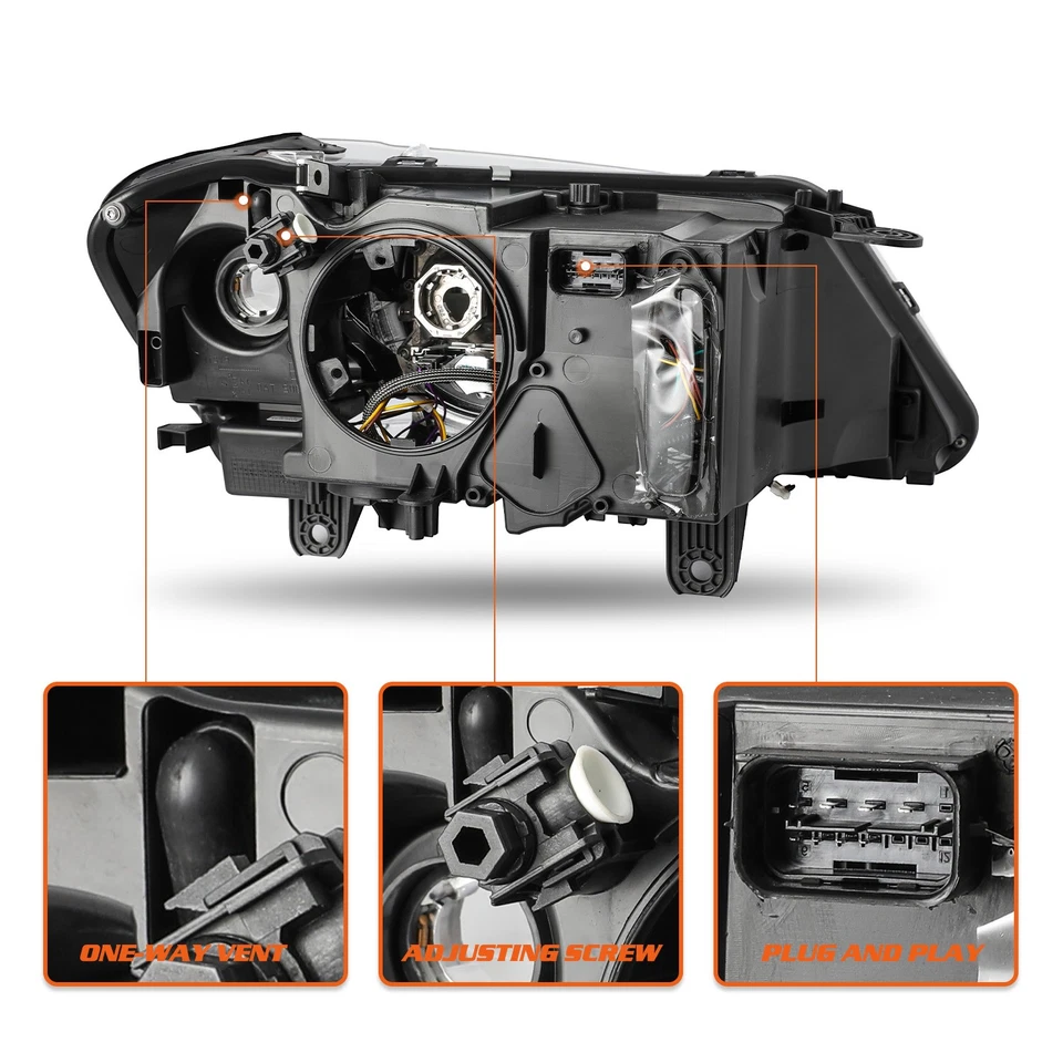 Conjunto de faros laterales izquierdo conductor HID/XENÓN SIN AFS para BMW X3 2011-2014 NUEVO Foto 4 de 4