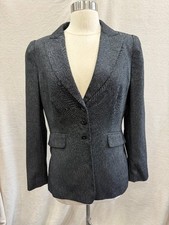 Tahari Arthur S. Levine Blazer Size 10 Gray Tailored Career Jacket