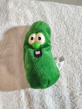 1998 VeggieTales Larry the Cucumber Plush Unisex 8" Green Vintage 1998 GUND Toy
