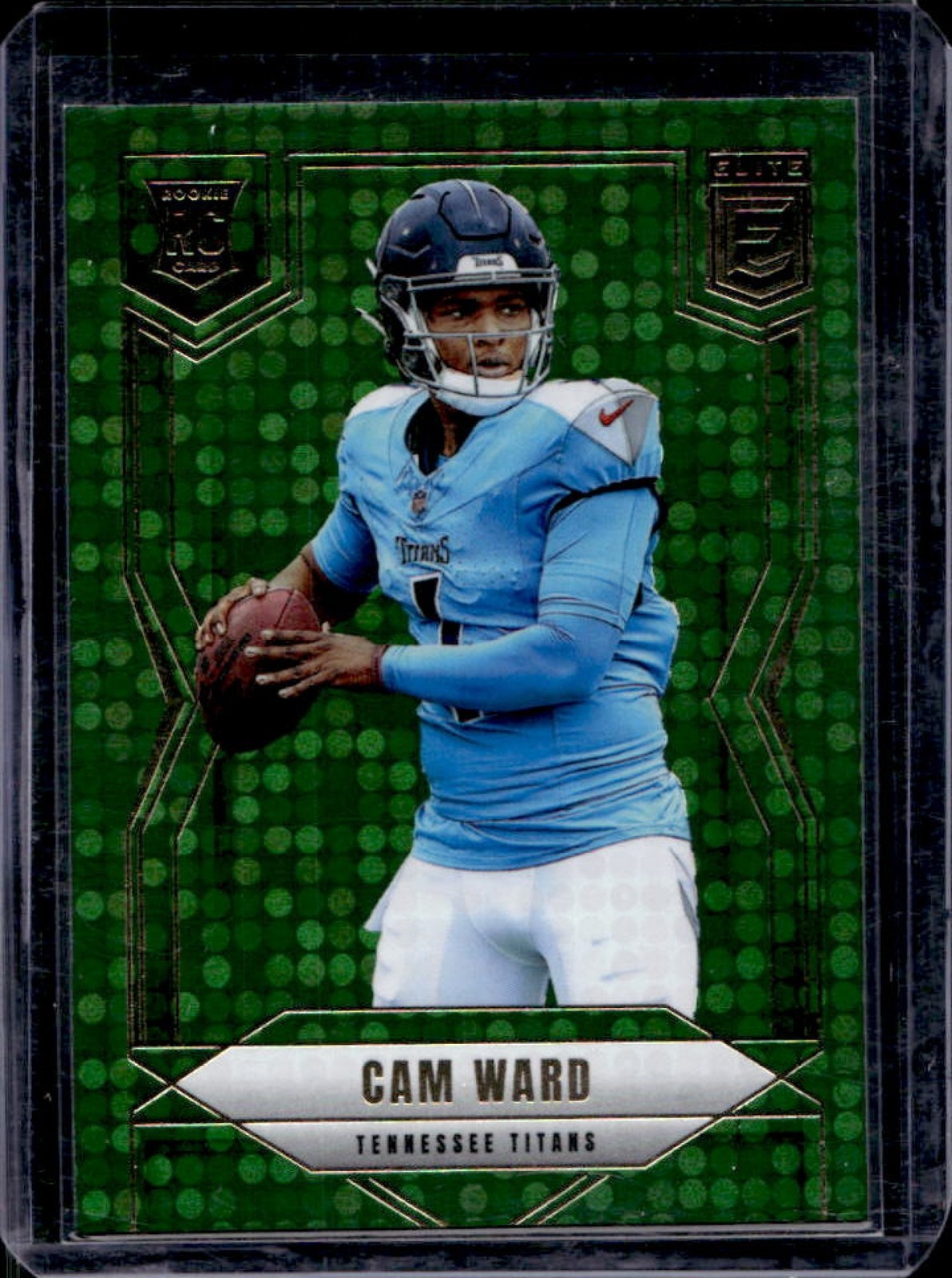 2025 Donruss Elite Cam Ward Rookies Green Disco RC #101 Titans