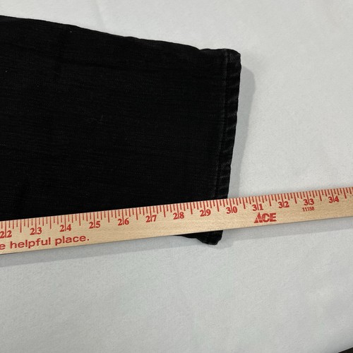 Eddie Bauer Jeans Mens 38x32 Black Denim Flannel Lined - Picture 4 of 10