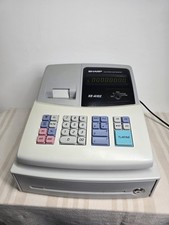 Sharp XE-A102 LED Display Cash Register Powers Up But is Bleeping Spares Repair