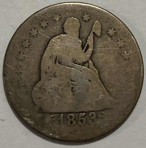 1853 O Arrows - Seated Liberty Quarter - Exact Coin Imaged #SL110