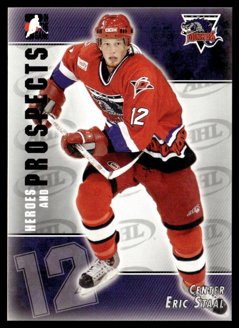 2004-05 In The Game Heroes and Prospects Eric Staal Lowell Lock Monsters #193
