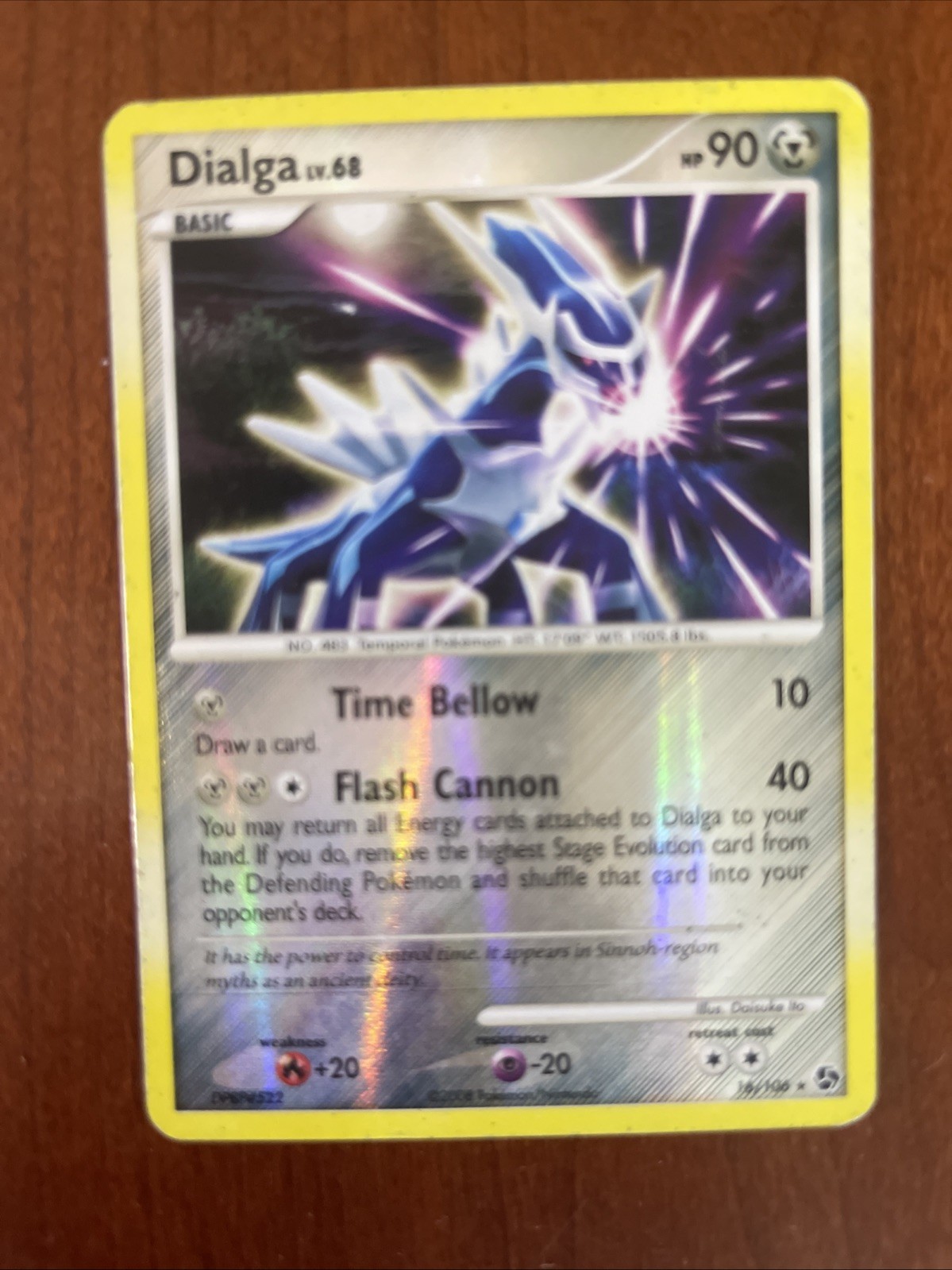 (MP) 2007 Dialga Lv.68 16/106 Holo Rare Pokemon TCG Great Encounters
