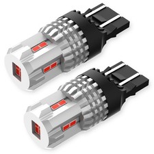 AUXITO 2/4PCS 7443 7440 W21W 4014 LED Red Brake Stop Tail Parking Light Bulbs