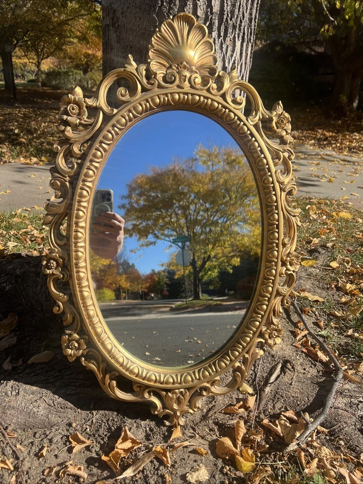 IMPRESIONANTE Estado MCM Tru-Flect 998 Hollywood Regency Espejo de Pared Dorado! 1960ish Foto 4 de 4