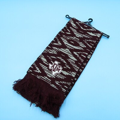 Texas A&M Aggies Winter Scarf Adult Mens Womens Adidas Red Acrylic Knit NCAA