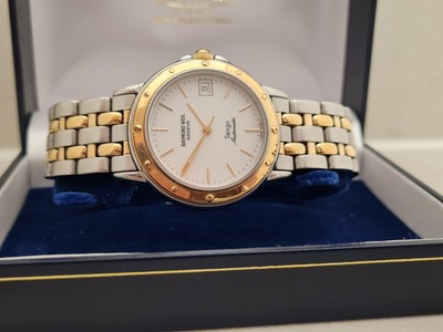 Raymond Weil Tango Automatik 3460. Seltene Herren Schweizer Uhr. Stahl & Gold