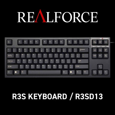 R3S Keyboard / R3SC31 REALFORCE R3S Keyboard Standard Switch Wired Full 45g Black