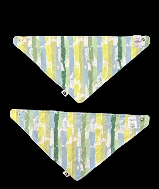 Paquete de 2 baberos bandana de algodón/poliéster orgánico Bumblito de bebé a niño pequeño nuevos sin etiquetas Foto 3 de 4