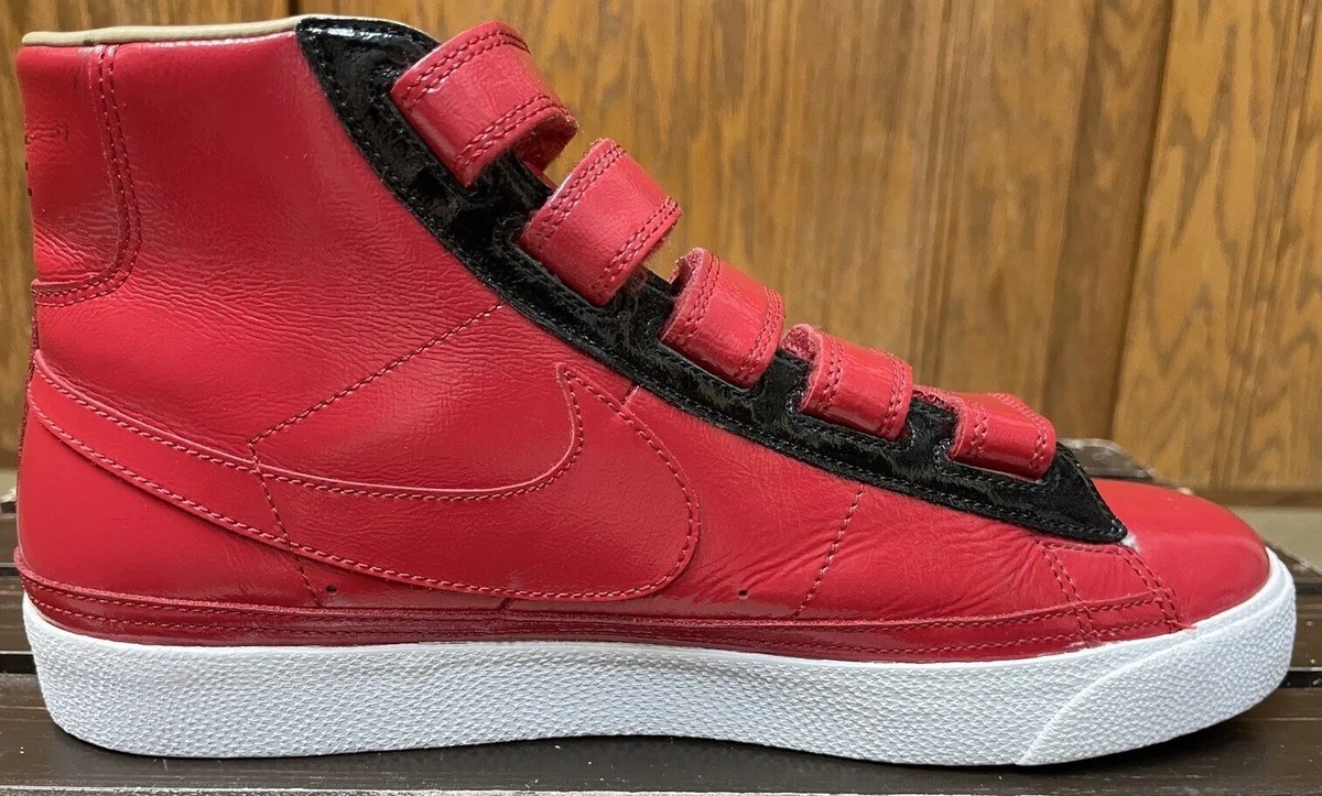 2009 Nike Blazer AC High Varsity Red Enamel Black White 386162-661 Men’s SZ 11 2009 Nike Blazer AC High Varsity Red Enamel Black White  main image 3