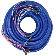 Bass Rockers 50' BRmedusa cable with 5 rca pairs remote wire power ground