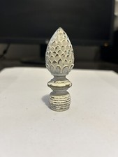 ANTIQUE ART CRAFT DECO CAST METAL TABLE FLOOR LAMP LIGHT 3” PINEAPPLE FINIAL