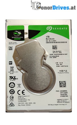 Seagate  ST1000LM048 - 1 TB - SATA  - 2E7172-500 - PCB 100809471 Rev A*