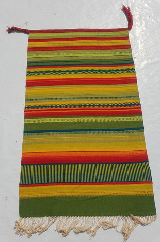 Vintage Traditional Handcrafted Lovely Striped Rug for Home Décor 140x81 cm