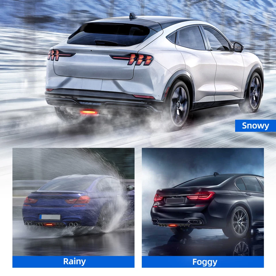 Rear Diffuser Bumper Spoiler Lip LED For Mercedes-Benz SL550 SL600 SL63 AMG - Image 3 of 4