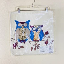 NWT The Company Store On Watch Owl Accent Pillow Cover 18x18