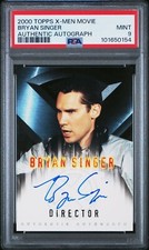 2000 TOPPS X-MEN BRYAN SINGER AUTO AUTOGRAPH PSA 9 DIRECTOR SIGNED SIGNATURE