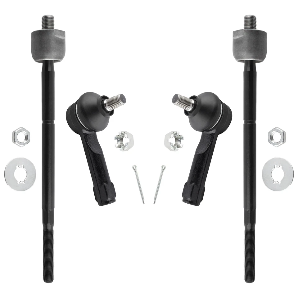 4x Front Steering Kit Tie Rod End for Nissan Sentra 1995 1996 1997 1998 1999 - Image 2 of 4