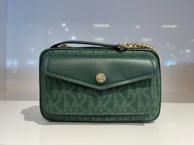 MICHAEL KORS JET SET TRAVEL FRONT POCKET CAMERA CROSSBODY BAG | eBay