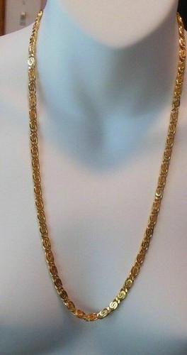 24K GP C-Link Chain Necklace 24\