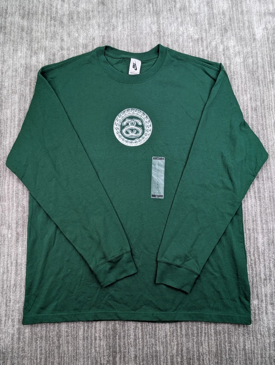 nike stussy t shirt green