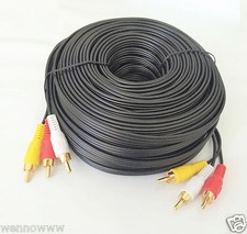 75ft Stereo / VCR RCA Cable, 2 RCA Audio  RCA Video Gold Plated